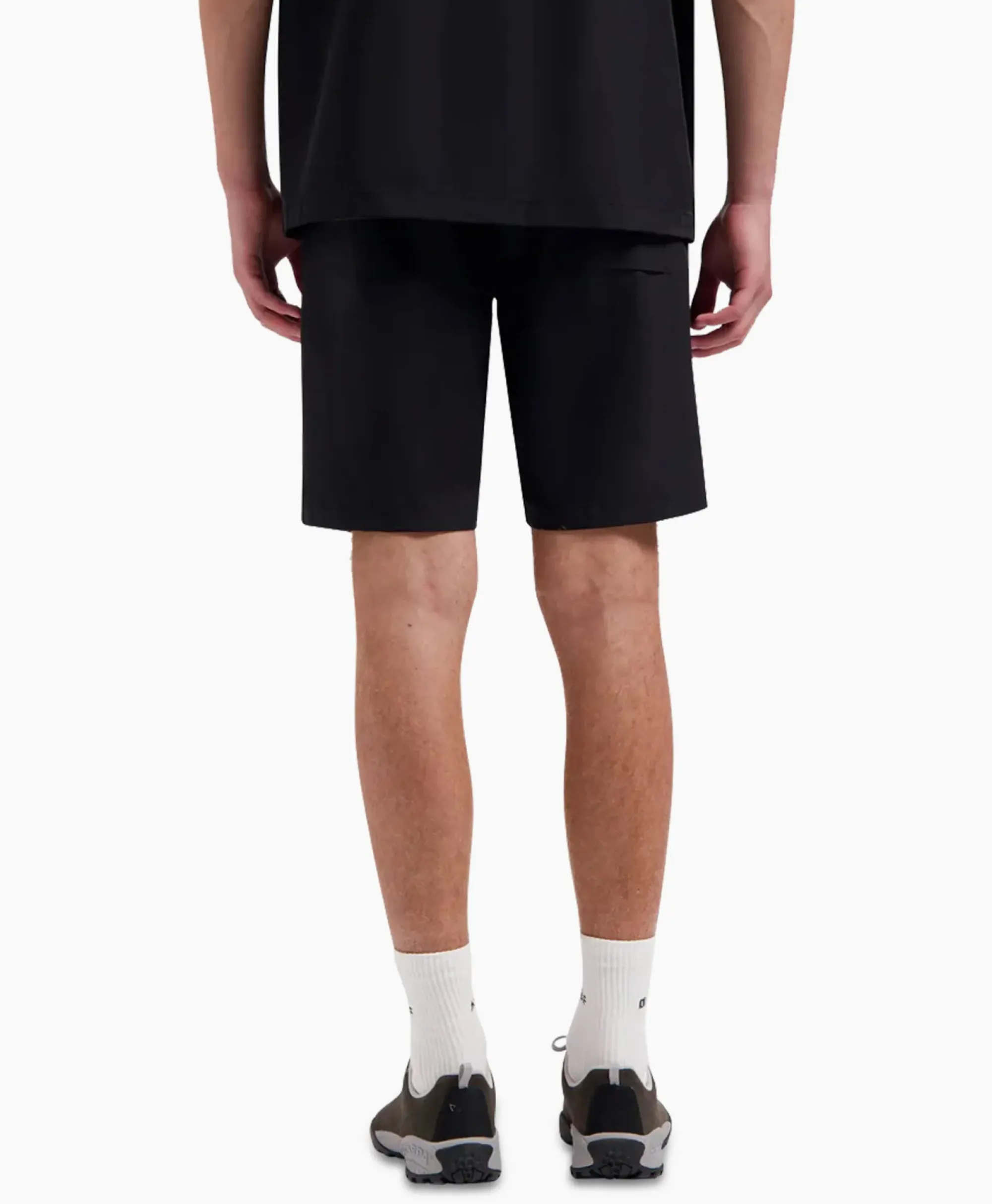 Broeken^Olaf Hussein Korte Broek Nylon Zwart