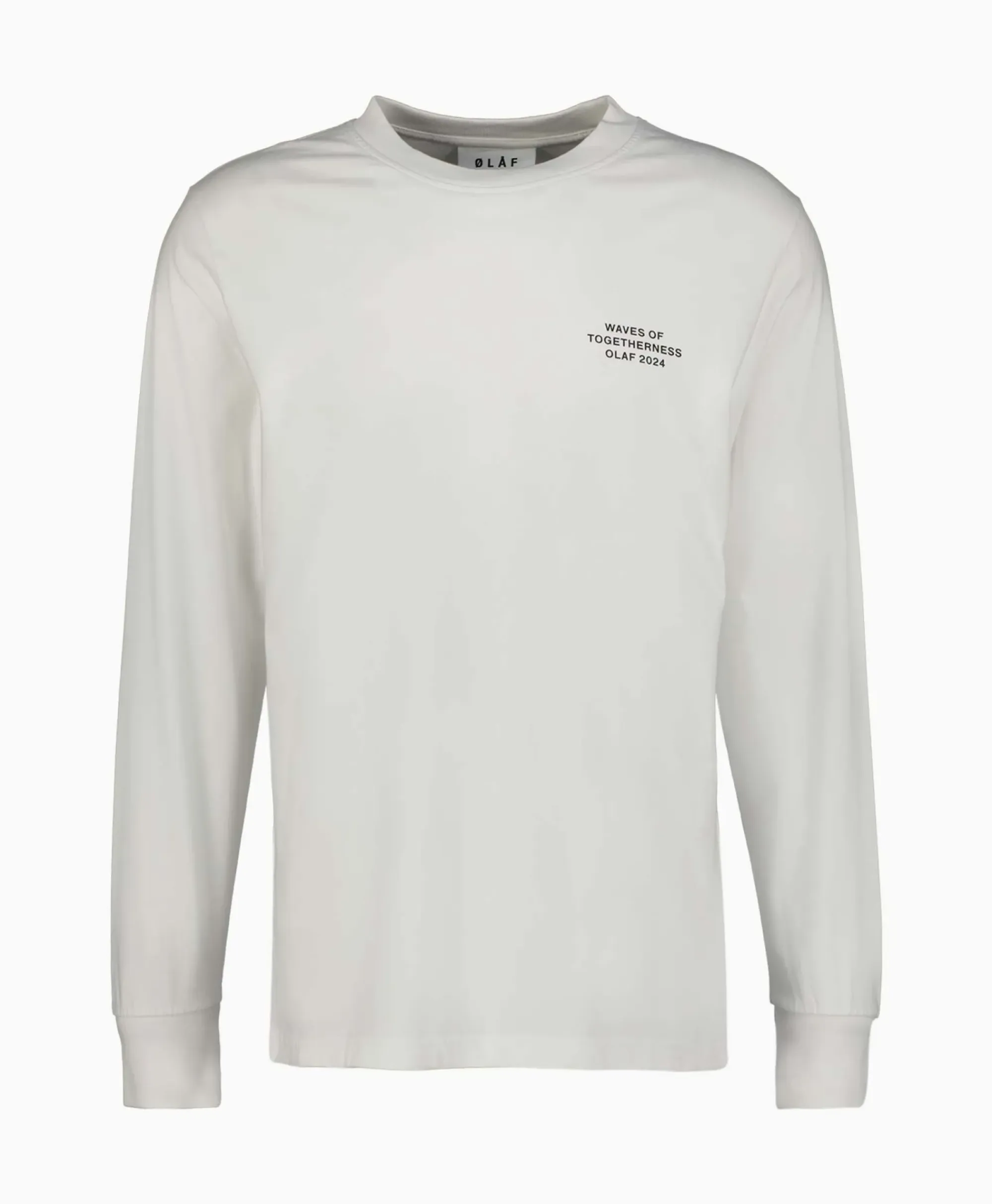 T-Shirts^Olaf Hussein Longsleeve Waves Of Togetherness Off White