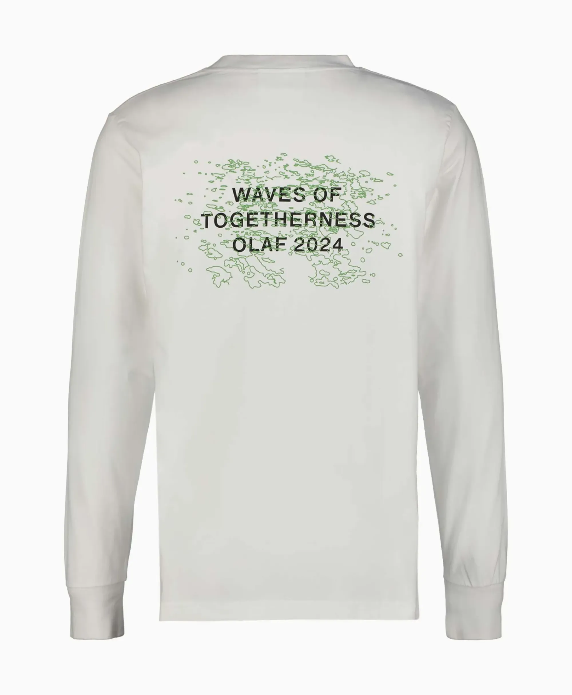 T-Shirts^Olaf Hussein Longsleeve Waves Of Togetherness Off White