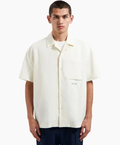 Jassen^Olaf Hussein Overshirt Cotton Linen Ss Ecru