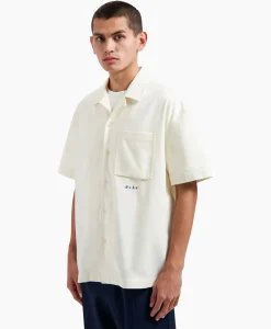 Jassen^Olaf Hussein Overshirt Cotton Linen Ss Ecru