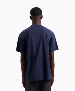 T-Shirts^Olaf Hussein T-Shirt Blur Logo Donker Blauw