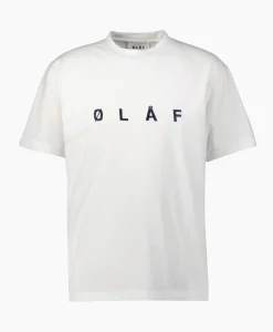 T-Shirts^Olaf Hussein T-Shirt Korte Mouw Embroidery Off White