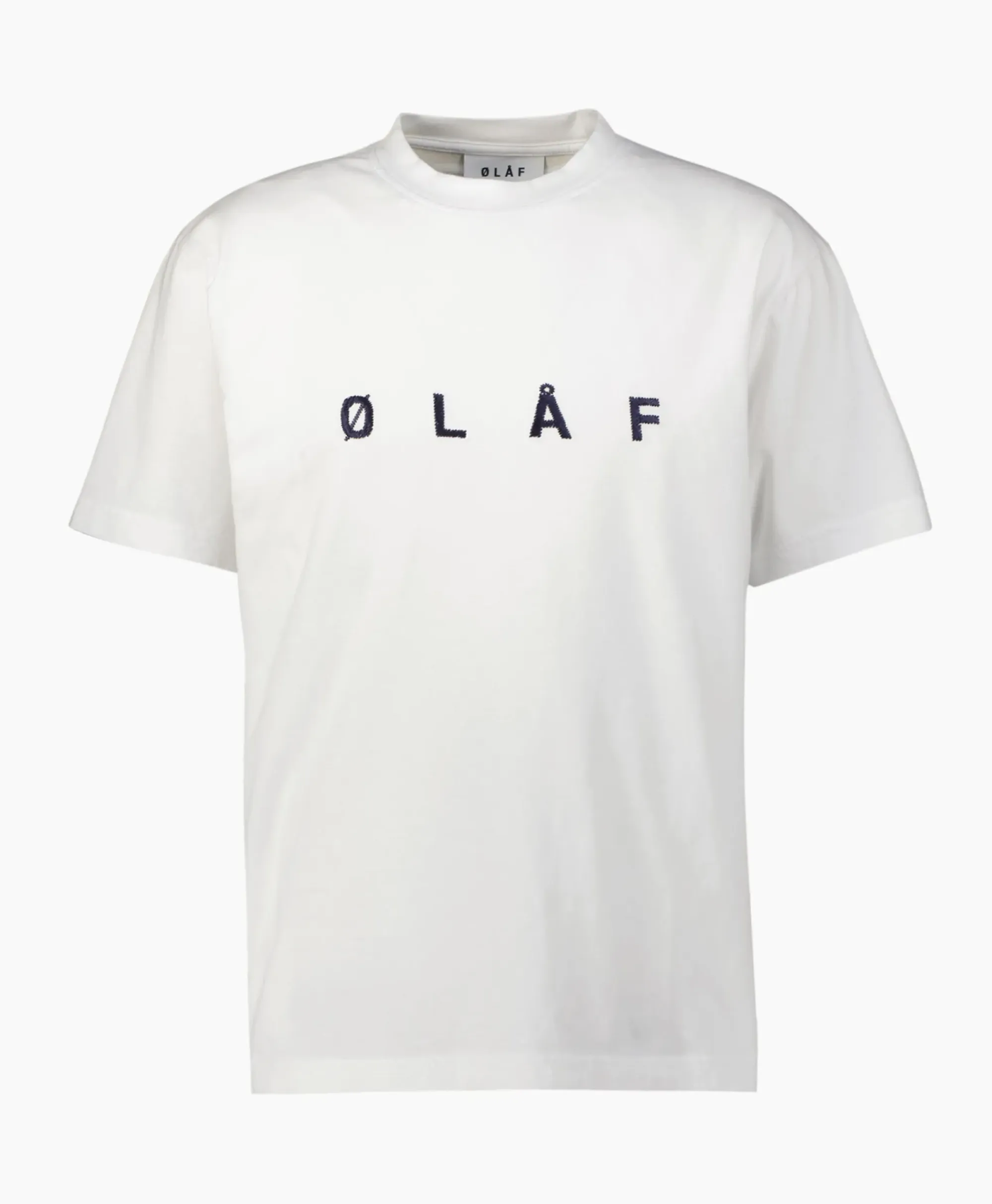 T-Shirts^Olaf Hussein T-Shirt Korte Mouw Embroidery Off White