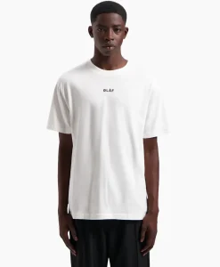 T-Shirts^Olaf Hussein T-Shirt Korte Mouw Block Wit