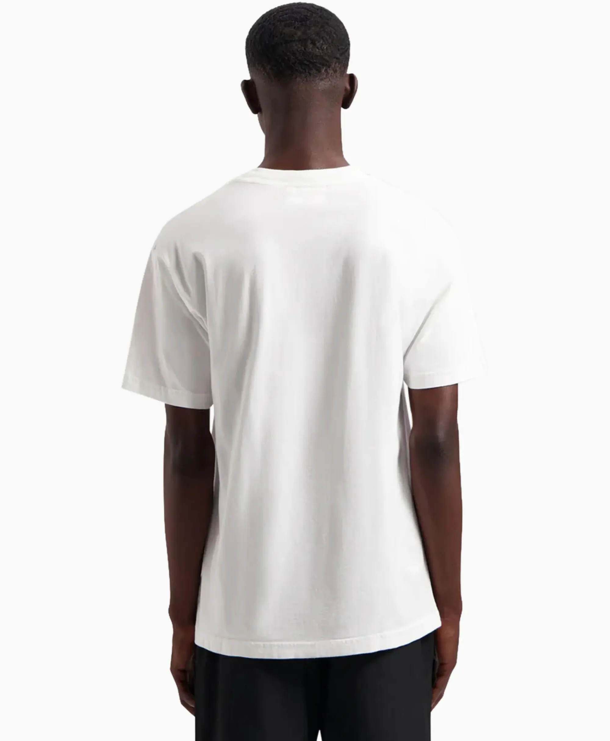 T-Shirts^Olaf Hussein T-Shirt Korte Mouw Block Wit