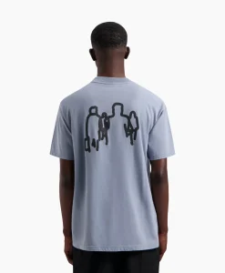 T-Shirts^Olaf Hussein T-Shirt Transit Tee Blauw