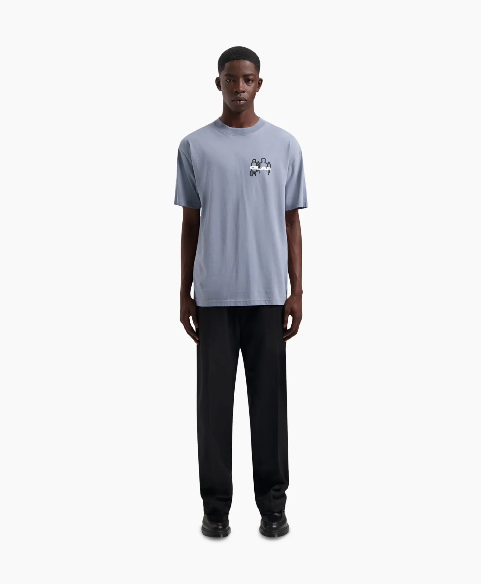 T-Shirts^Olaf Hussein T-Shirt Transit Tee Blauw