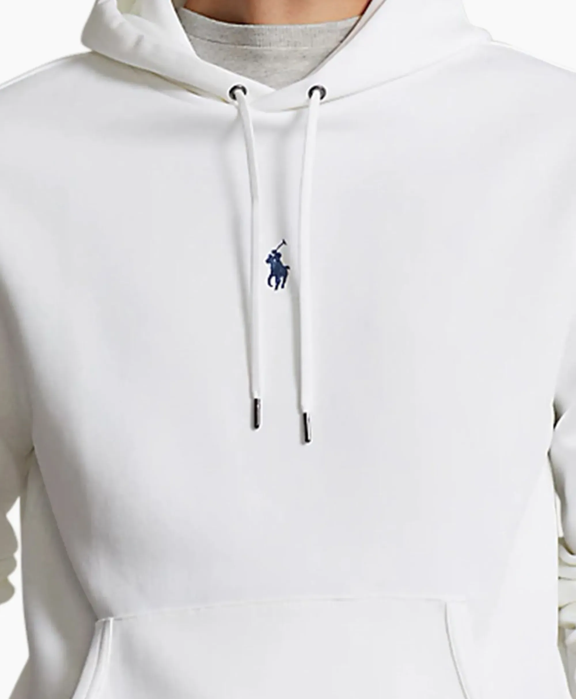 Truien^Ralph Lauren Hoodie Mid Logo Wit