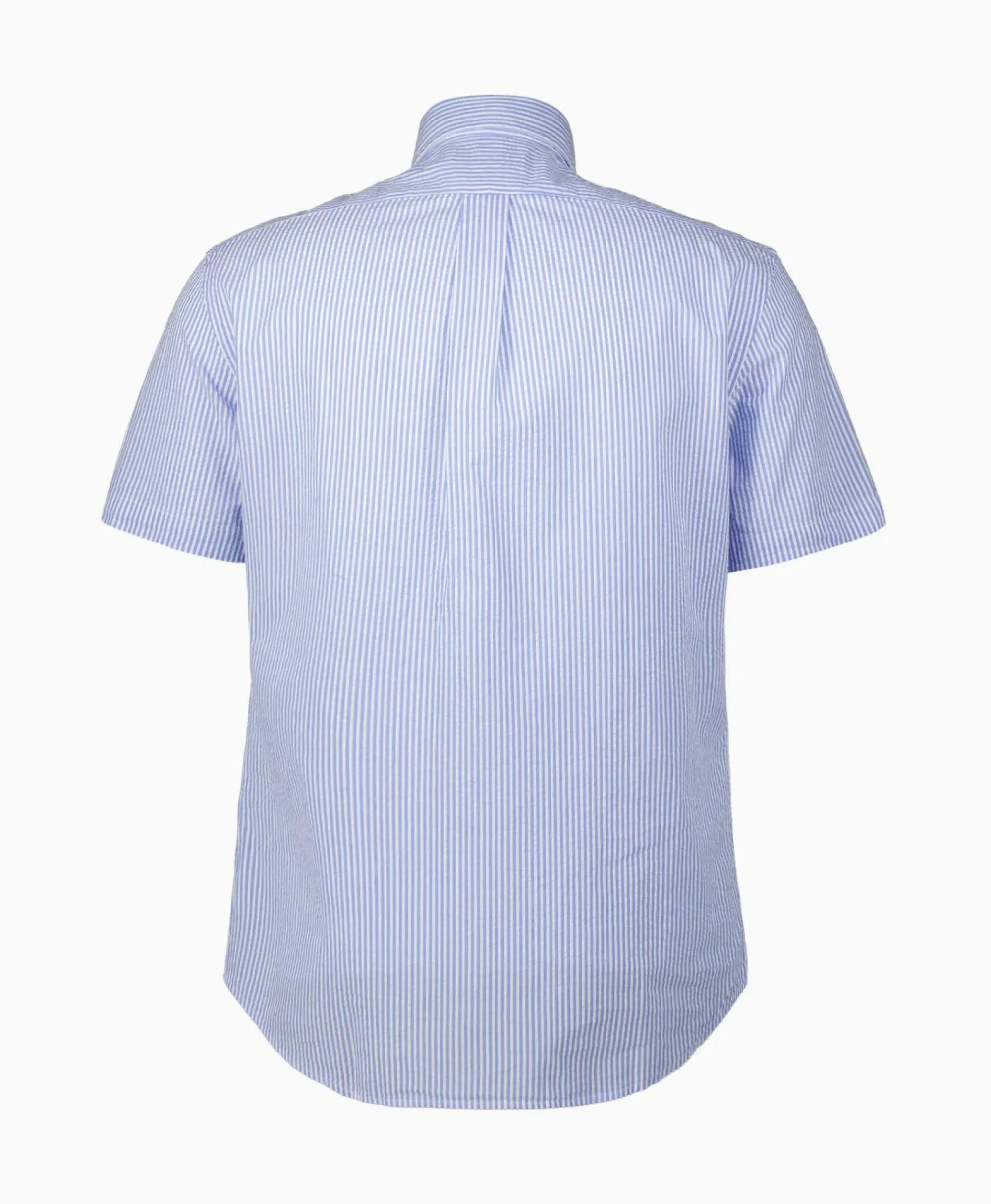 Overhemden^Ralph Lauren Overhemd Seersucker Short Sleeve Licht Blauw