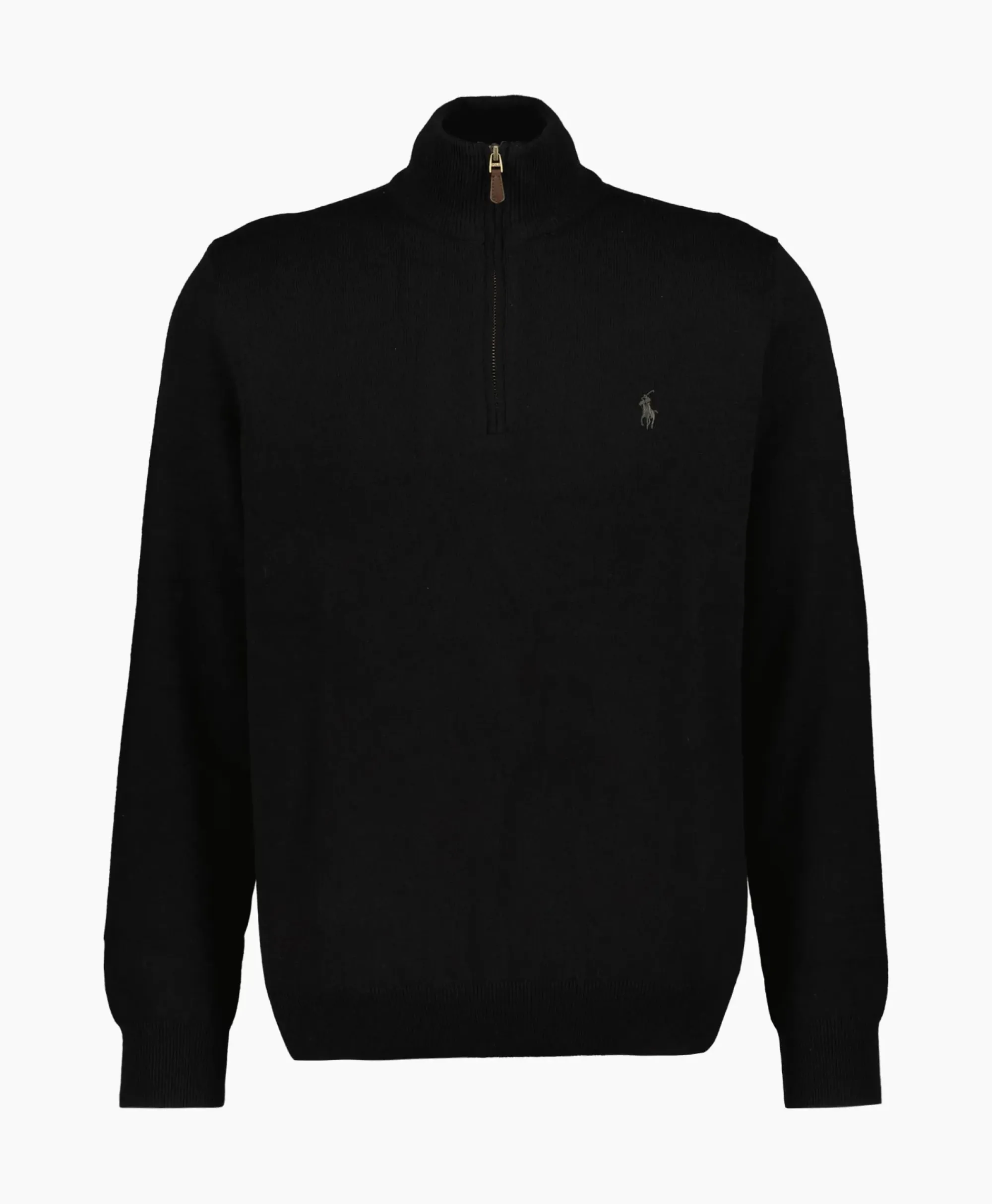 Truien^Ralph Lauren Pullover Kwart Zip Merino Zwart
