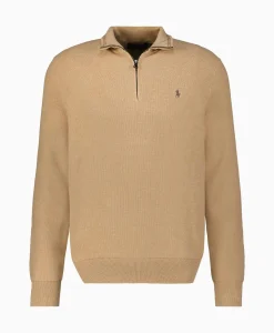 Truien^Ralph Lauren Pullover Quarterzip Cotton Beige