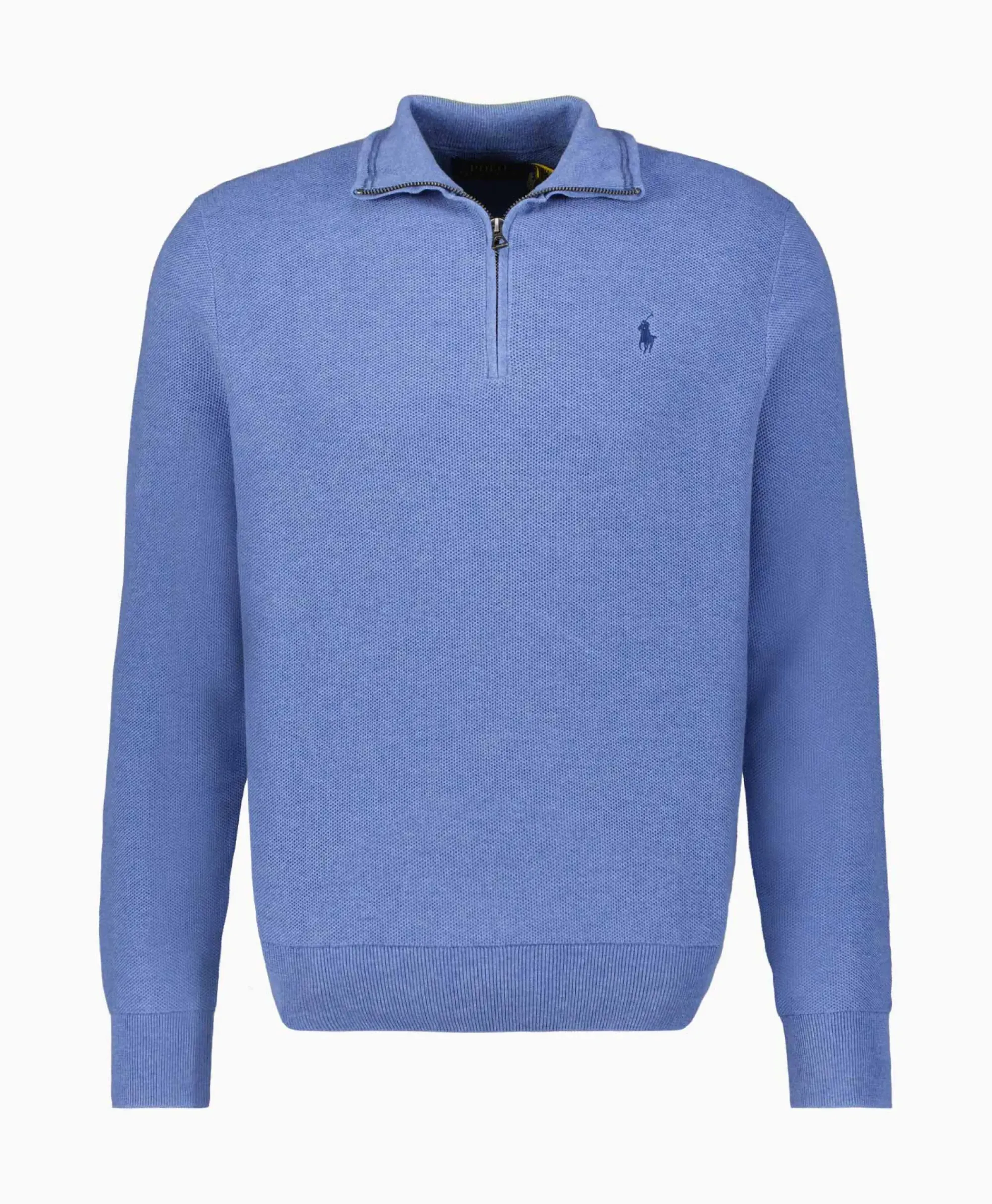 Truien^Ralph Lauren Pullover Quarterzip Cotton Blauw