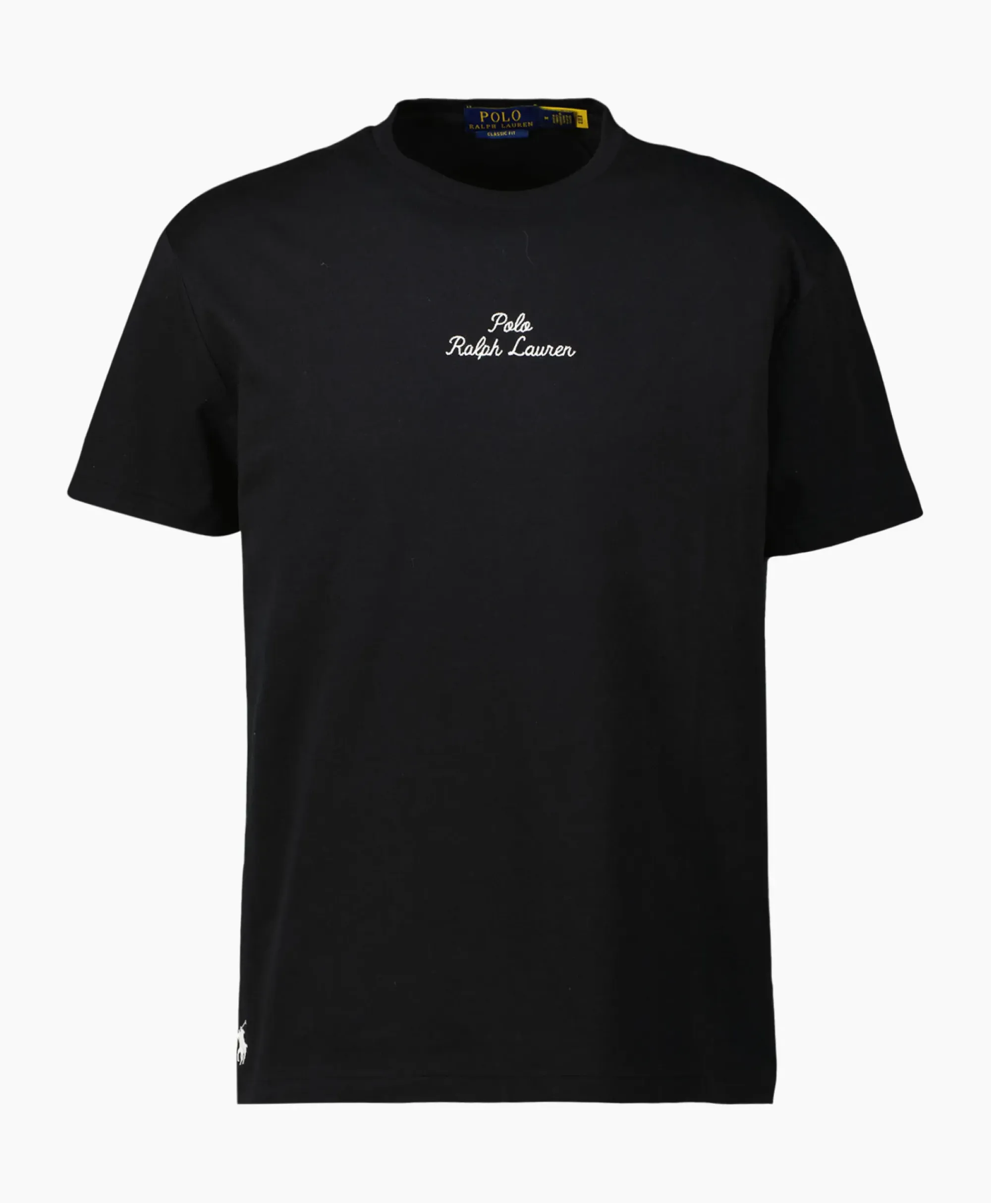 T-Shirts^Ralph Lauren T-Shirt Korte Mouw Jersey Mid Logo Zwart