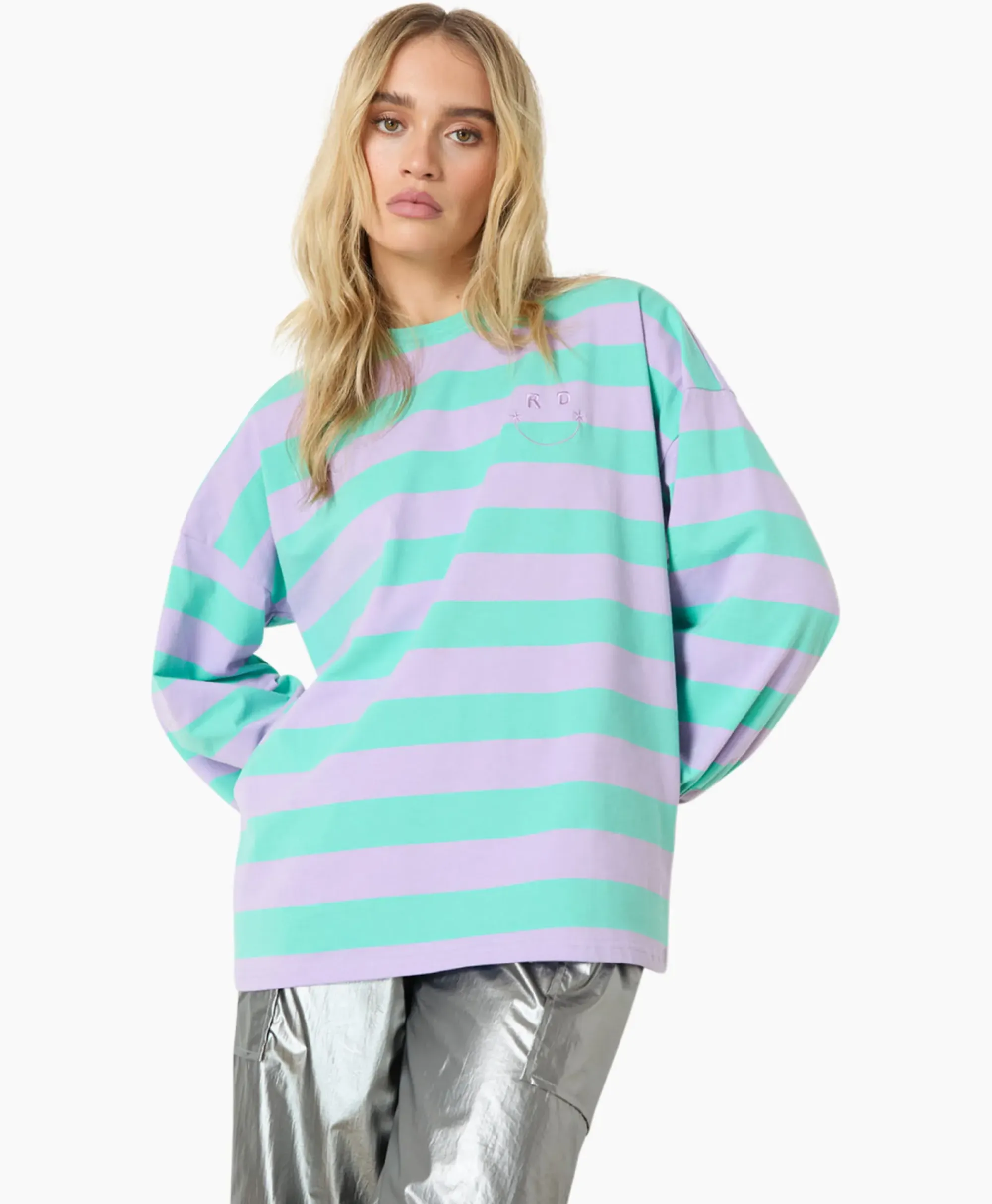 T-Shirts & Tops^Refined Department Longsleeve Cristel Blauw