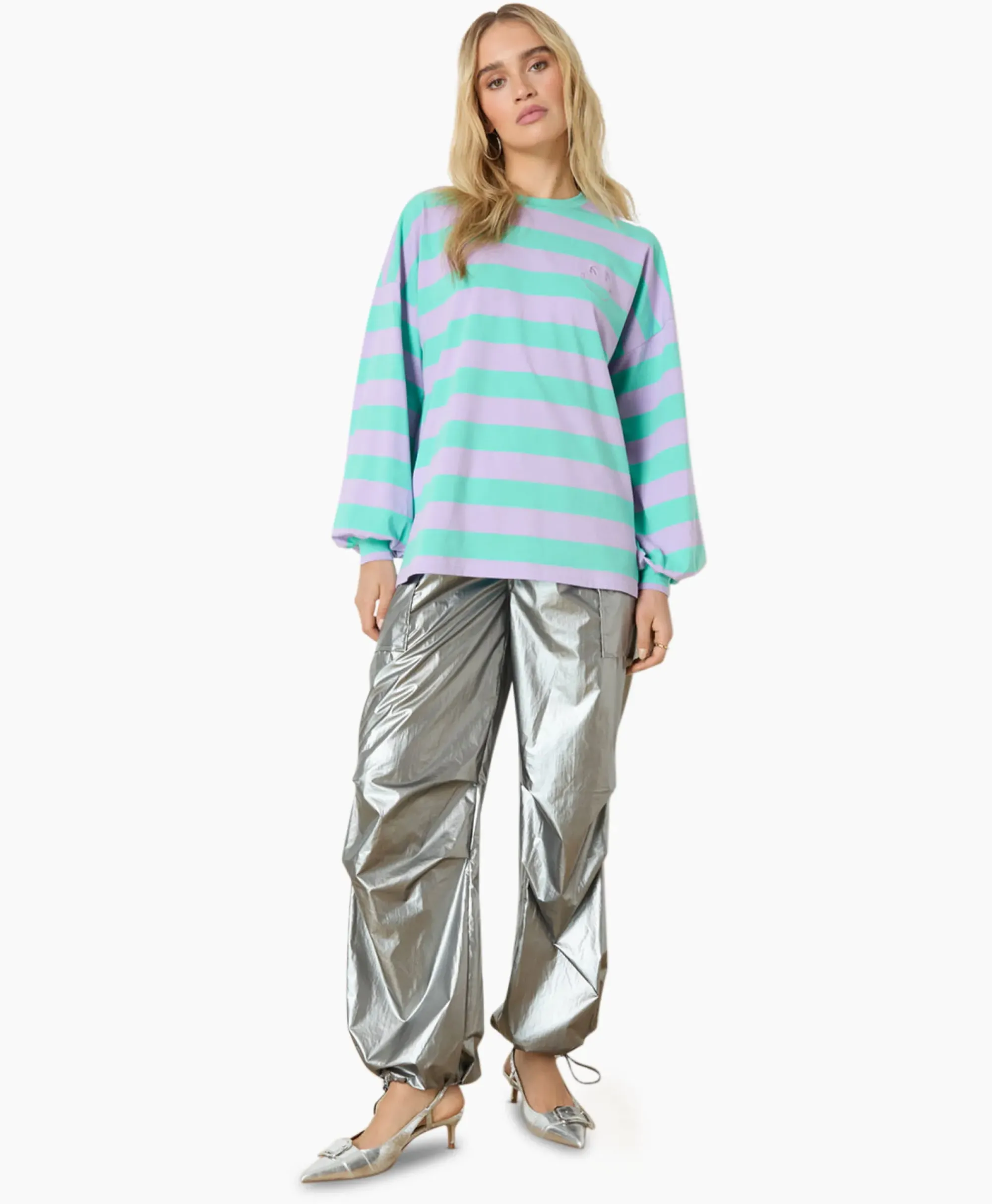 T-Shirts & Tops^Refined Department Longsleeve Cristel Blauw