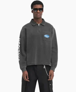 Truien^Represent Pullover Classic Part Quarter Zip Zwart