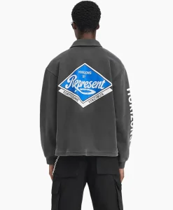 Truien^Represent Pullover Classic Part Quarter Zip Zwart