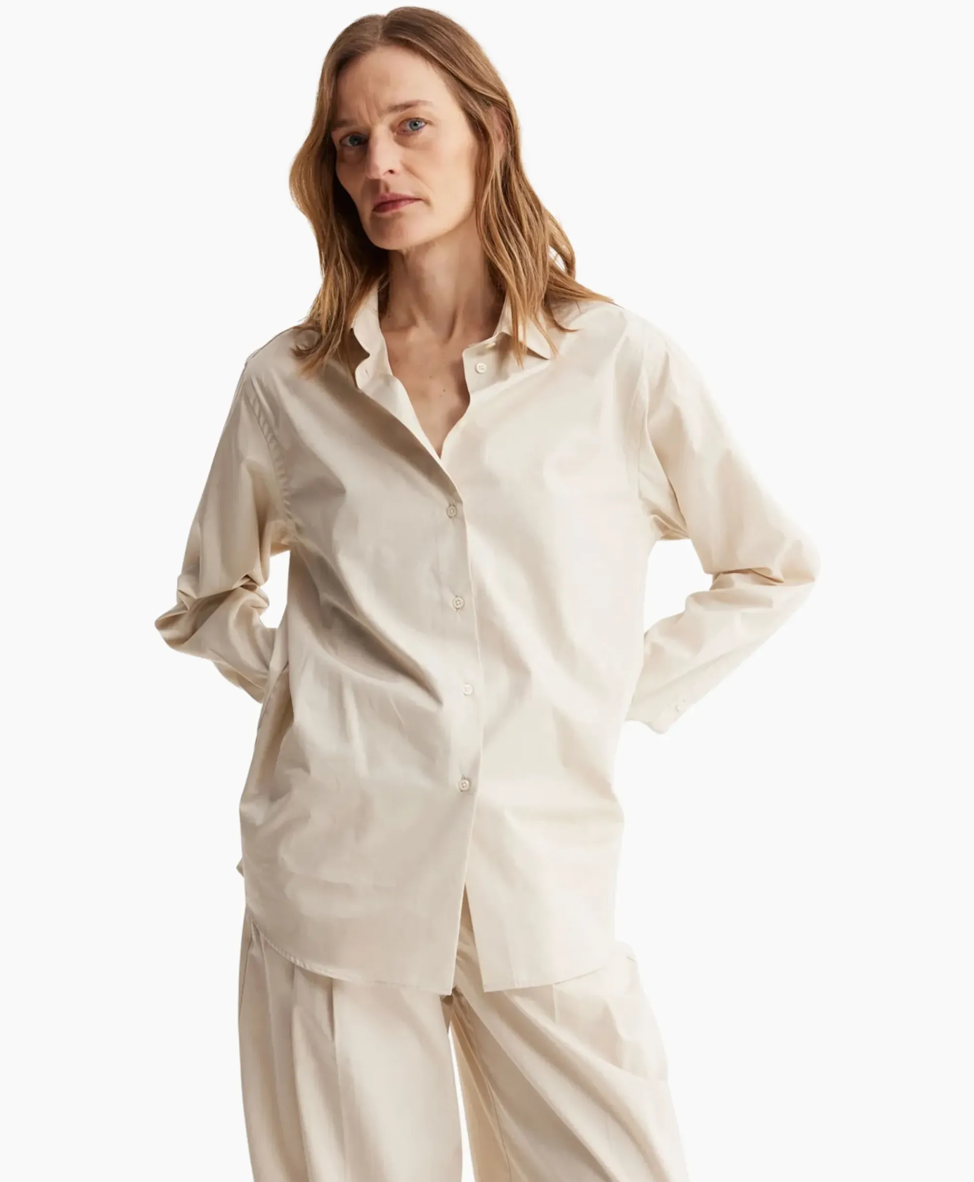 Blouses^Róhe Rohe Blouse Classic Zand