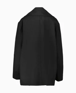 Jassen^Róhe Rohe Mantel Wool Tailoring Scarf Zwart