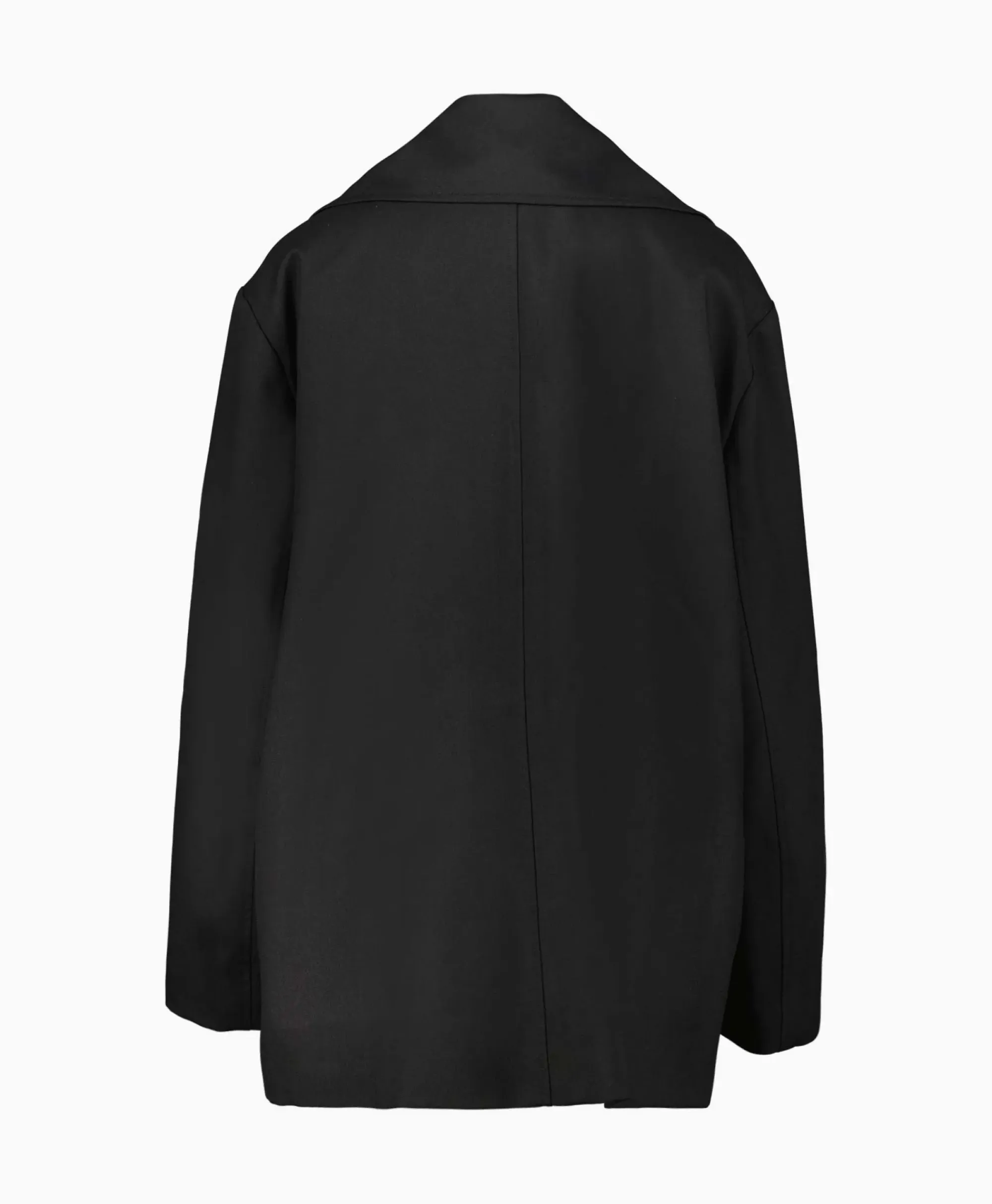 Jassen^Róhe Rohe Mantel Wool Tailoring Scarf Zwart