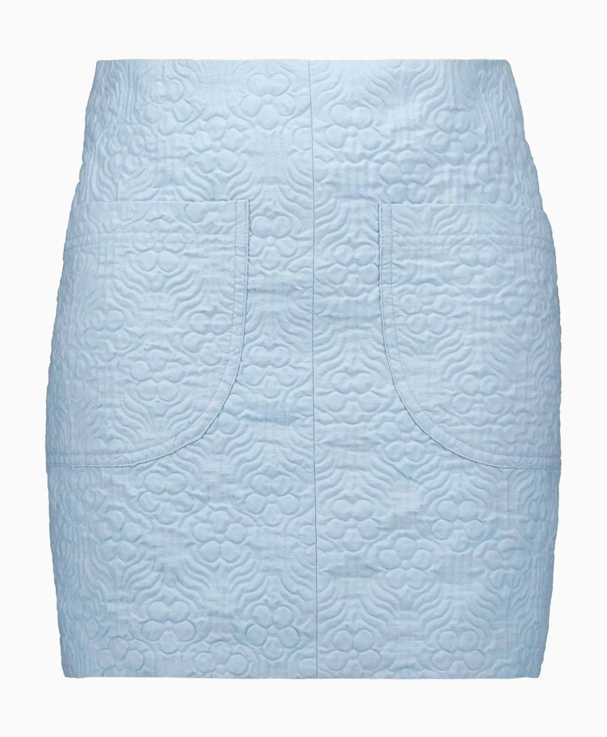 Rokken^Róhe Rohe Minirok Short Jacquard Skirt Blauw