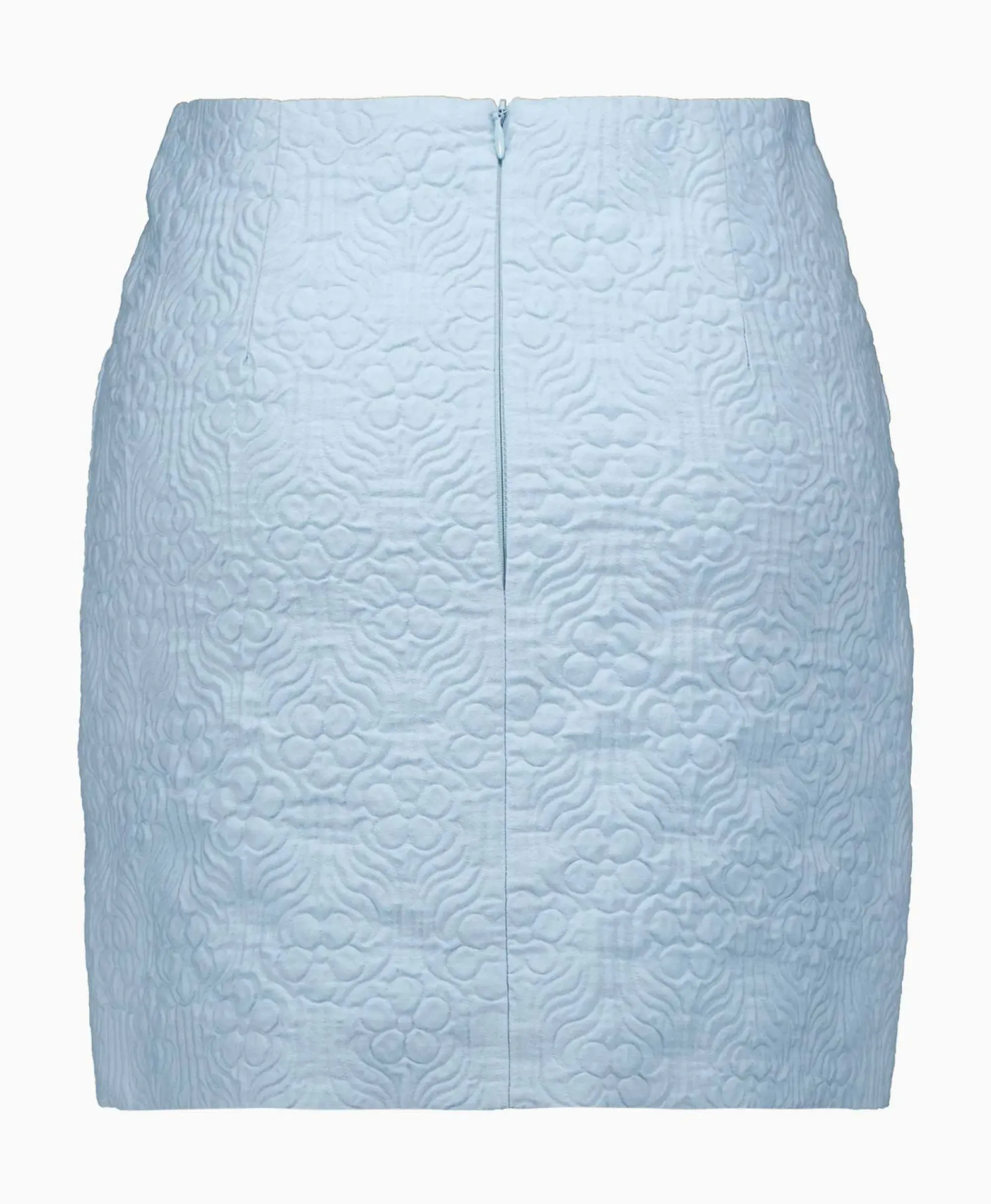 Rokken^Róhe Rohe Minirok Short Jacquard Skirt Blauw