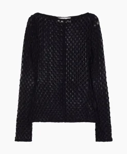 T-Shirts & Tops^Róhe Rohe Top Lace Zwart