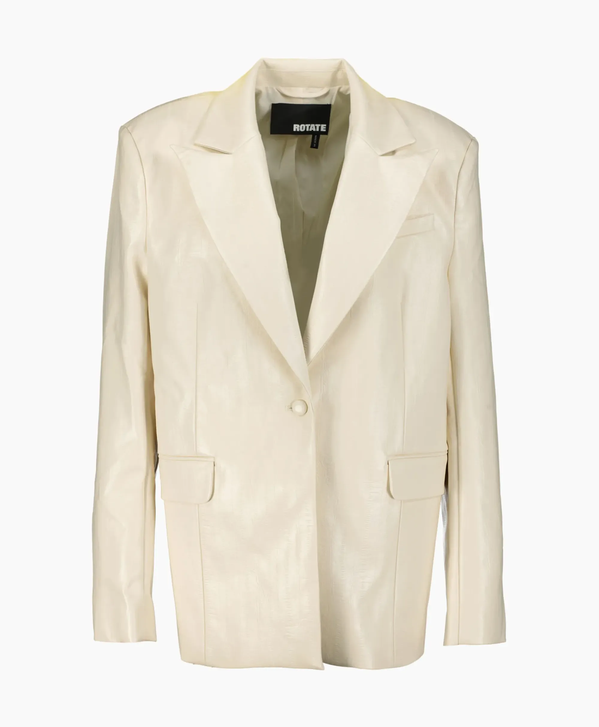 Blazers^Rotate Blazer Textured Oversized Wit