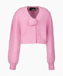 Vesten^Rotate Vest Knit Cropped Pink