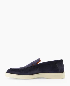 Instappers^Santoni Loafer Botanist-A-Gex Blauw