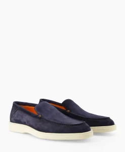 Instappers^Santoni Loafer Botanist-A-Gex Blauw