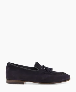 Instappers^Santoni Loafer Doodling-Rvr Donker Blauw