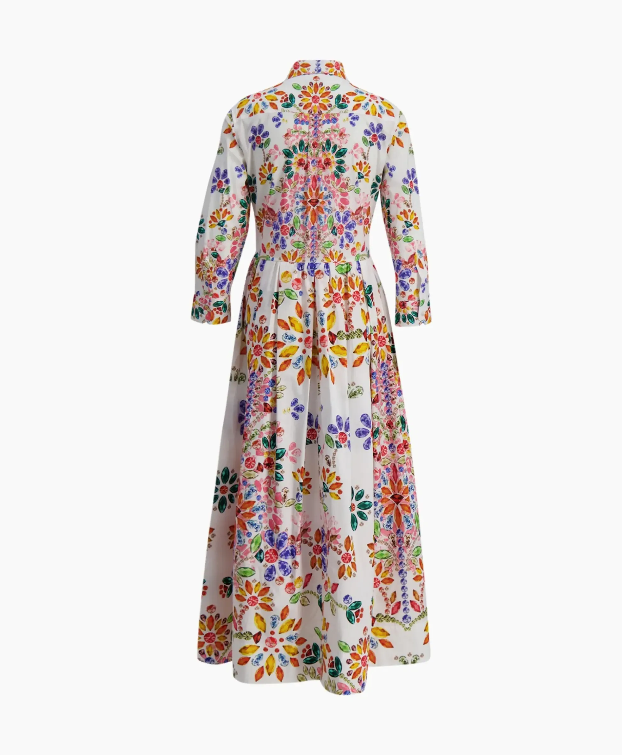 Jurken^Sara Roka Midi Jurk Elenat Oranje