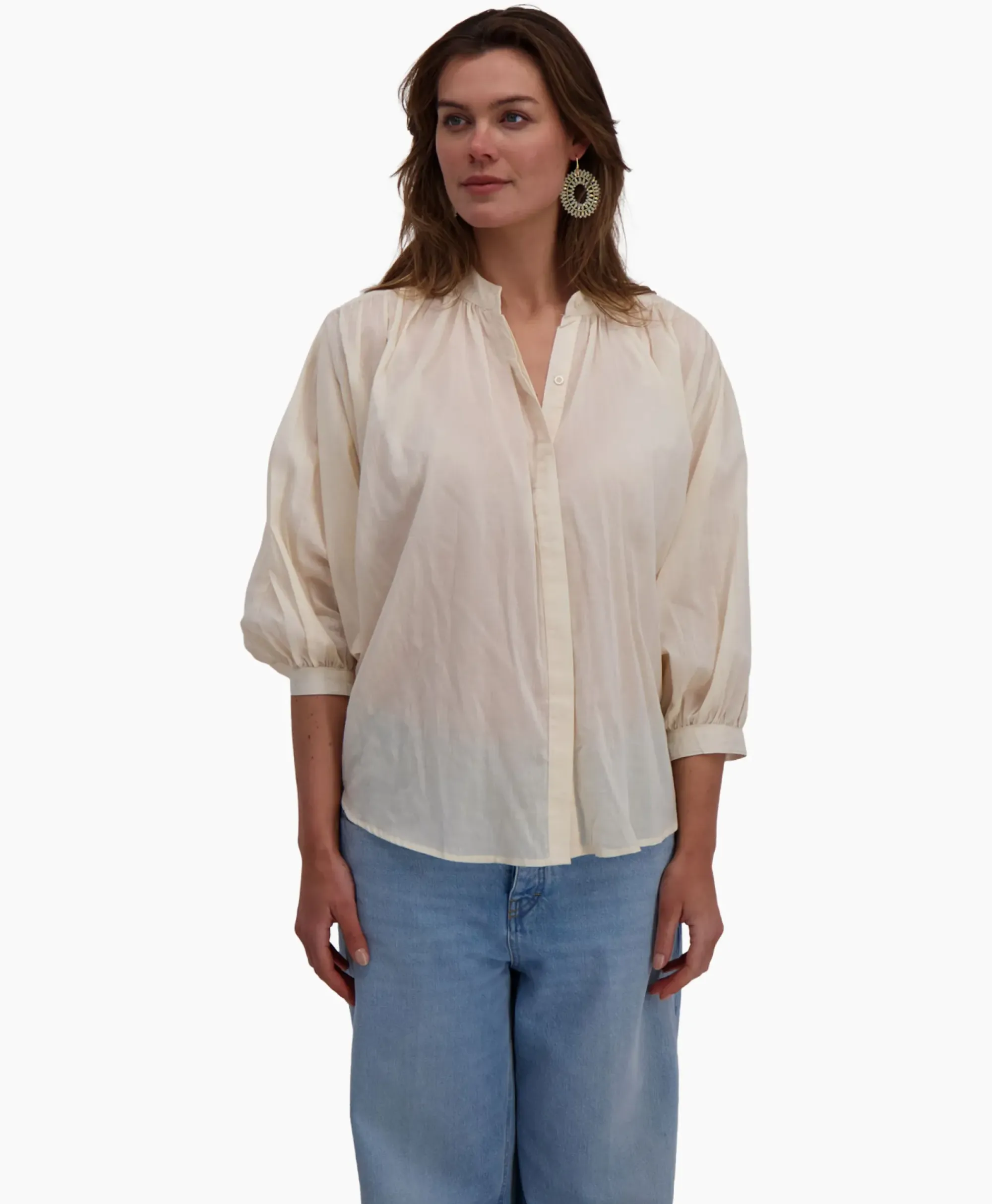 Blouses^Sea Me Happy Blouse Balloon Beige
