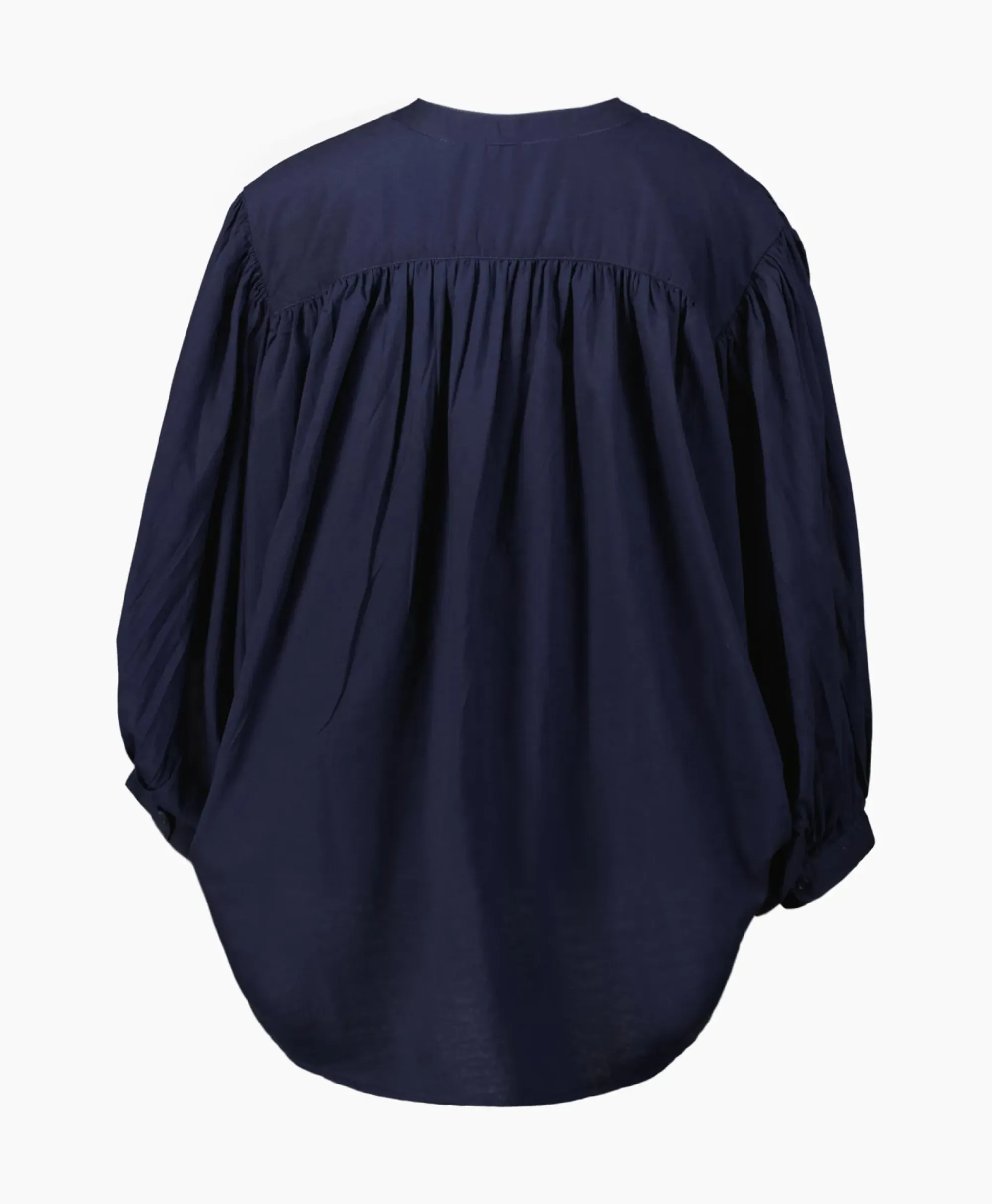 Blouses^Sea Me Happy Blouse Balloon Donker Blauw