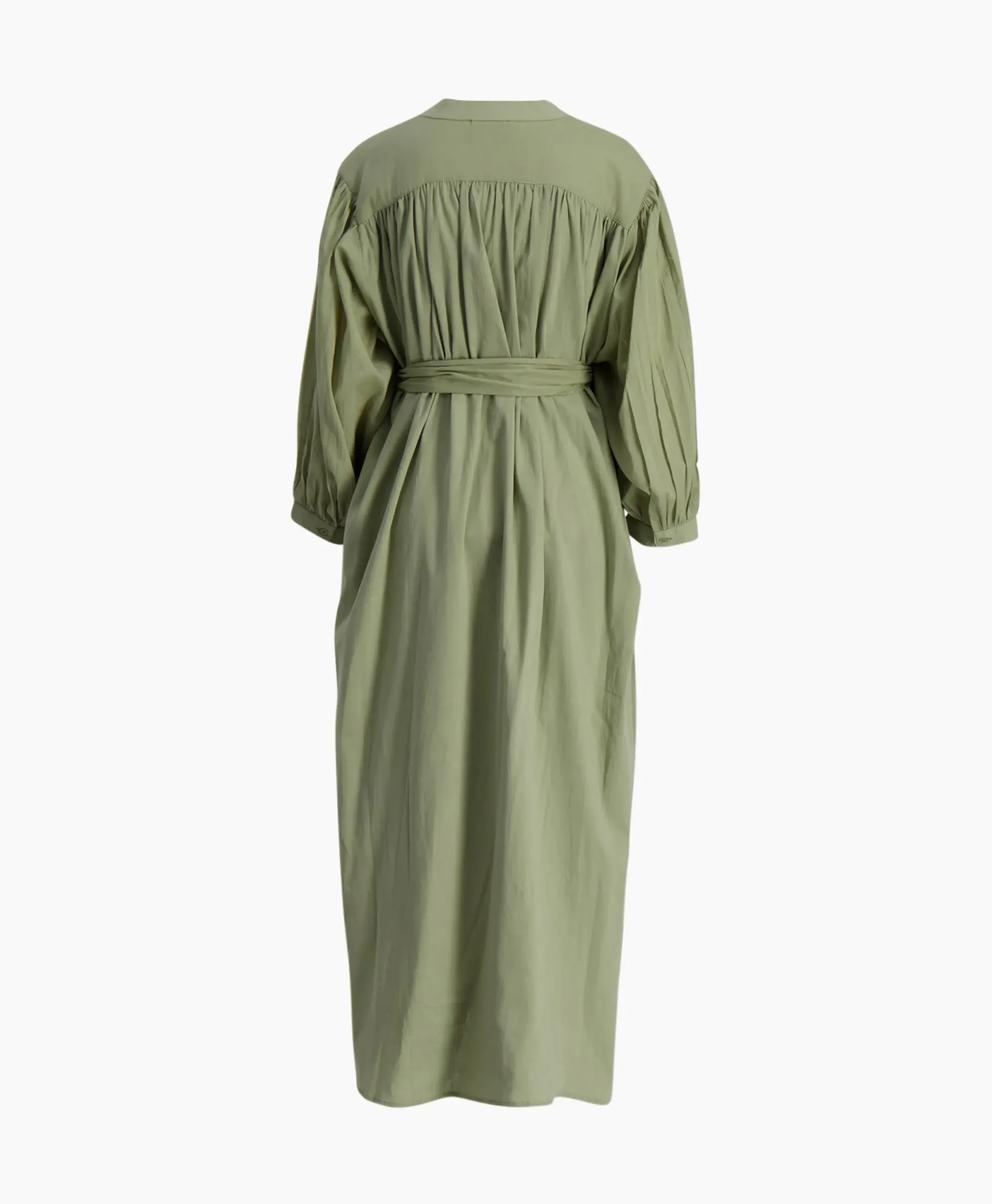 Jurken^Sea Me Happy Maxi Jurk Balloon Long Double Layered Licht Groen