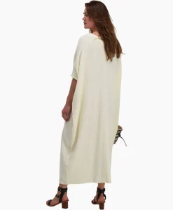 Jurken^Sea Me Happy Maxi Jurk Monoi Bamboo Licht Geel