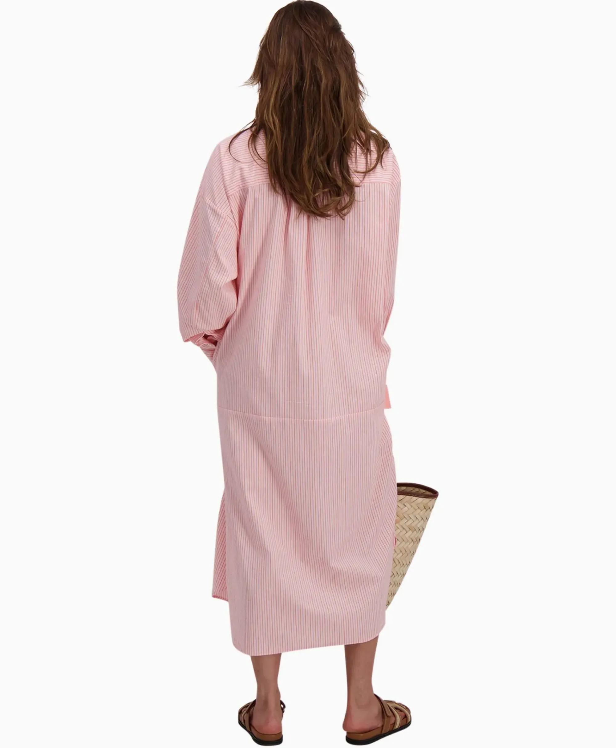 Jurken^Sea Me Happy Maxi Jurk Penelope Woven Striped Rose