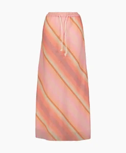 Rokken^Sea Me Happy Maxi Rok Praia Multicolor Oranje