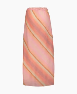 Rokken^Sea Me Happy Maxi Rok Praia Multicolor Oranje