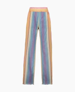 Broeken^Sea Me Happy Pantalon Super Woody Multicolor Licht Geel