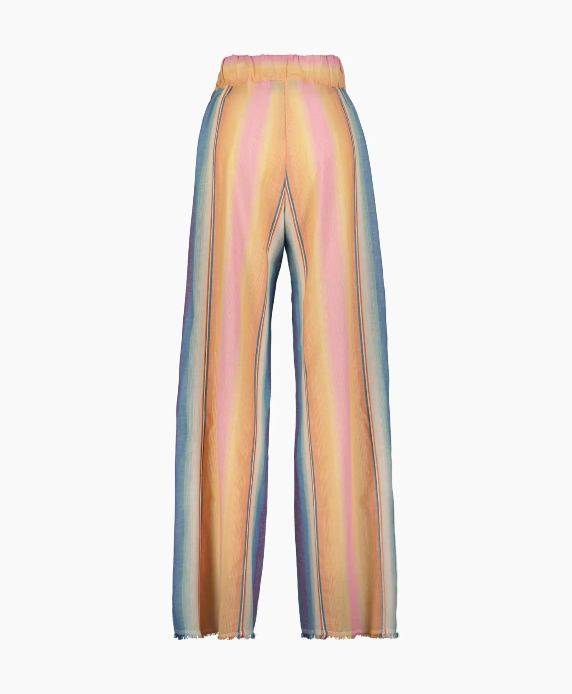 Broeken^Sea Me Happy Pantalon Super Woody Multicolor Licht Geel