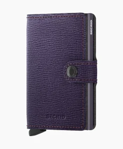 Portemonnees^Secrid Portemonnee Miniwallet Crisple Midden Paars