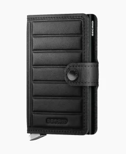 Portemonnees^Secrid Portemonnee Premium Miniwallet Emboss Lines Black Zwart