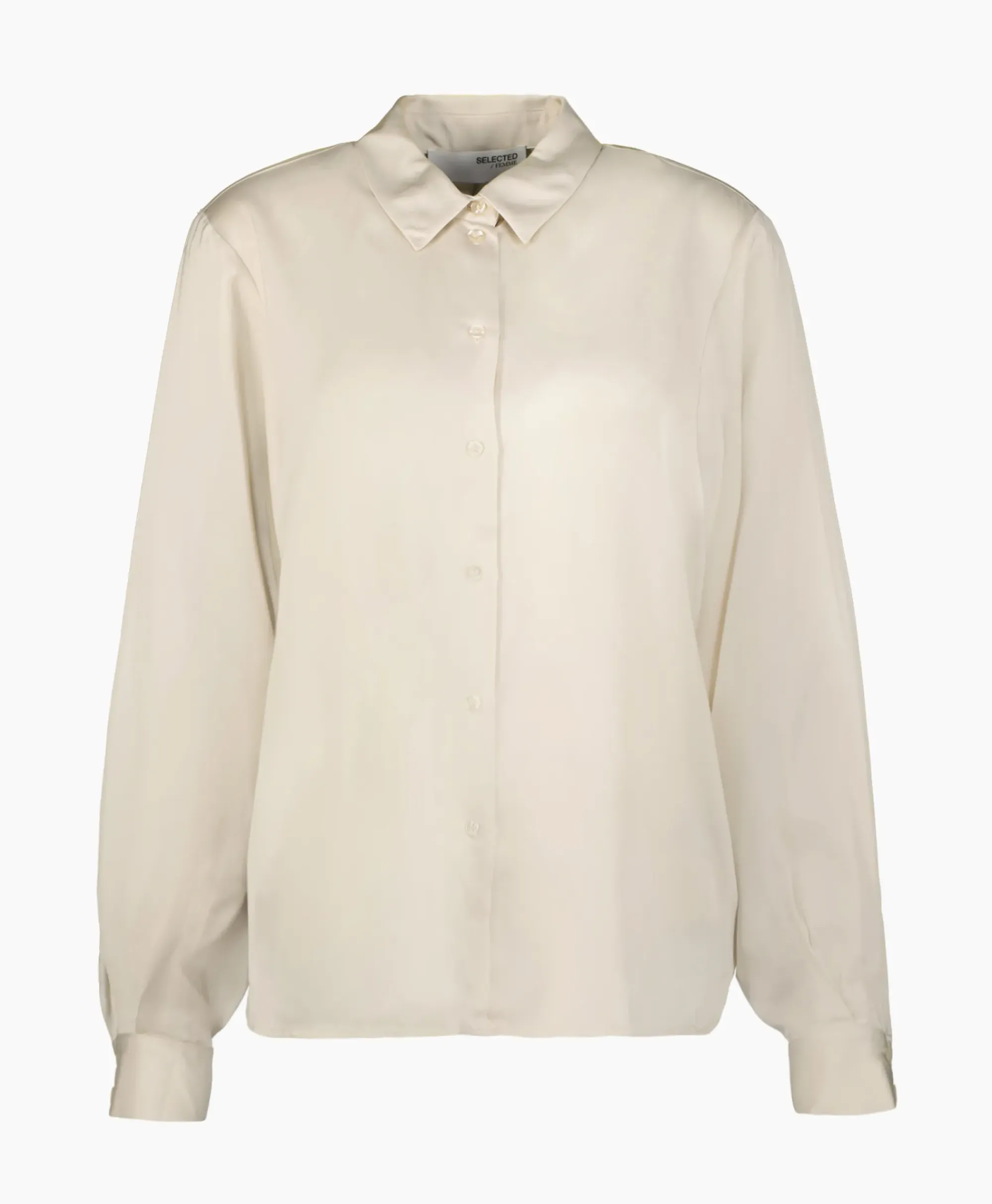 Blouses^Selected Femme Blouse Talia-Franziska Ls Shirt B Off White