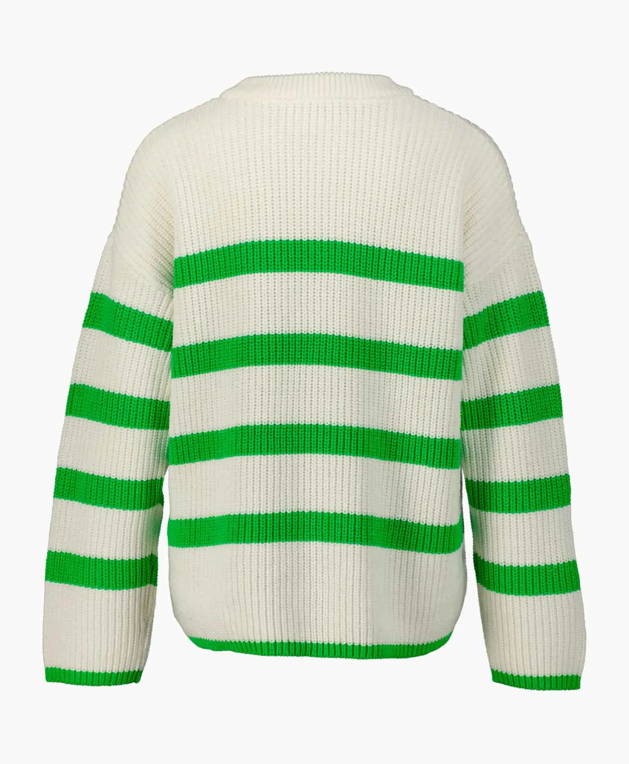 Truien^Selected Femme Gebreide Trui Bloomie Ls Knit O-Neck B Noos Off White