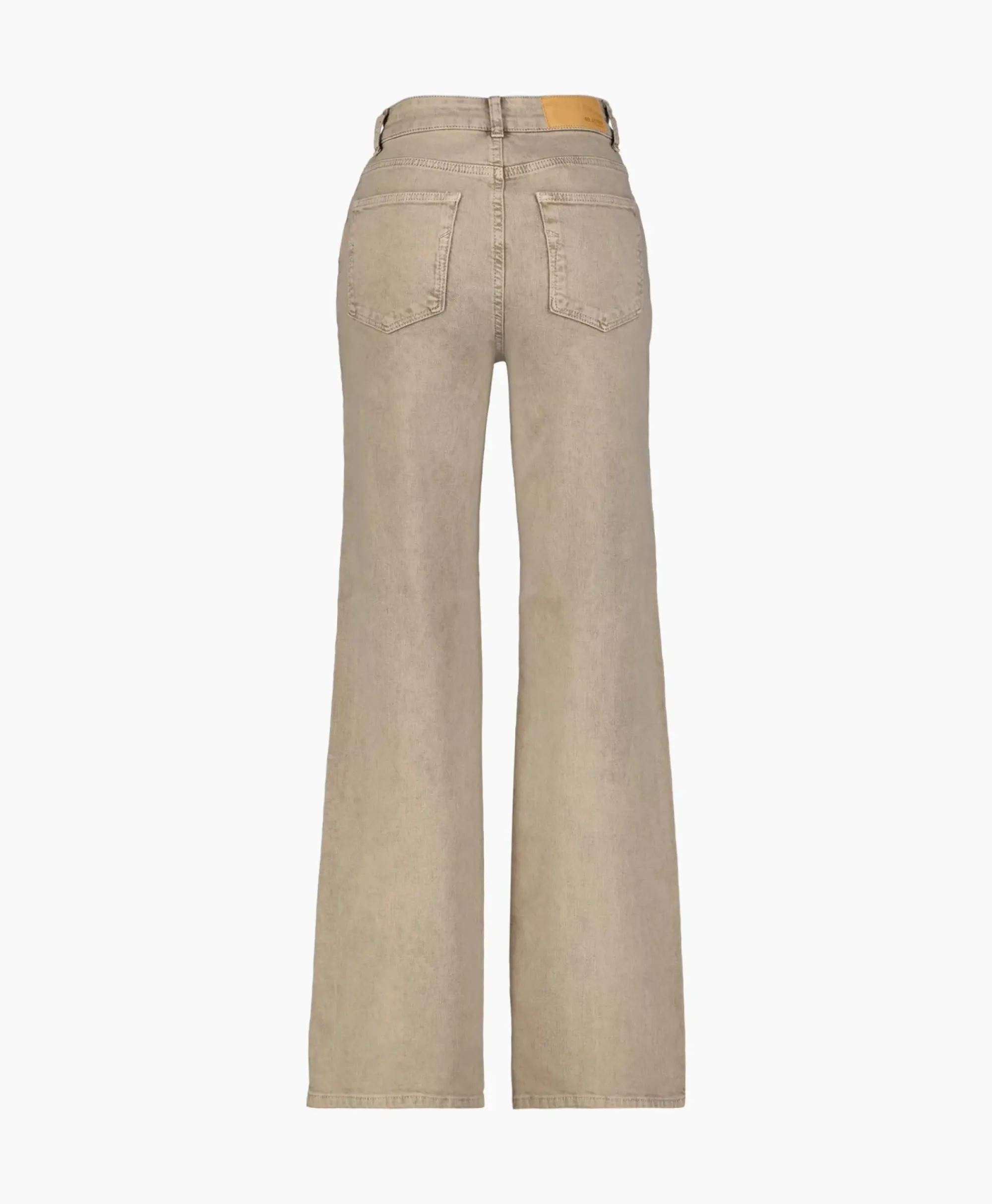 Broeken^Selected Femme Jeans Alice-Cora Hw Latte Denim Wide J Beige