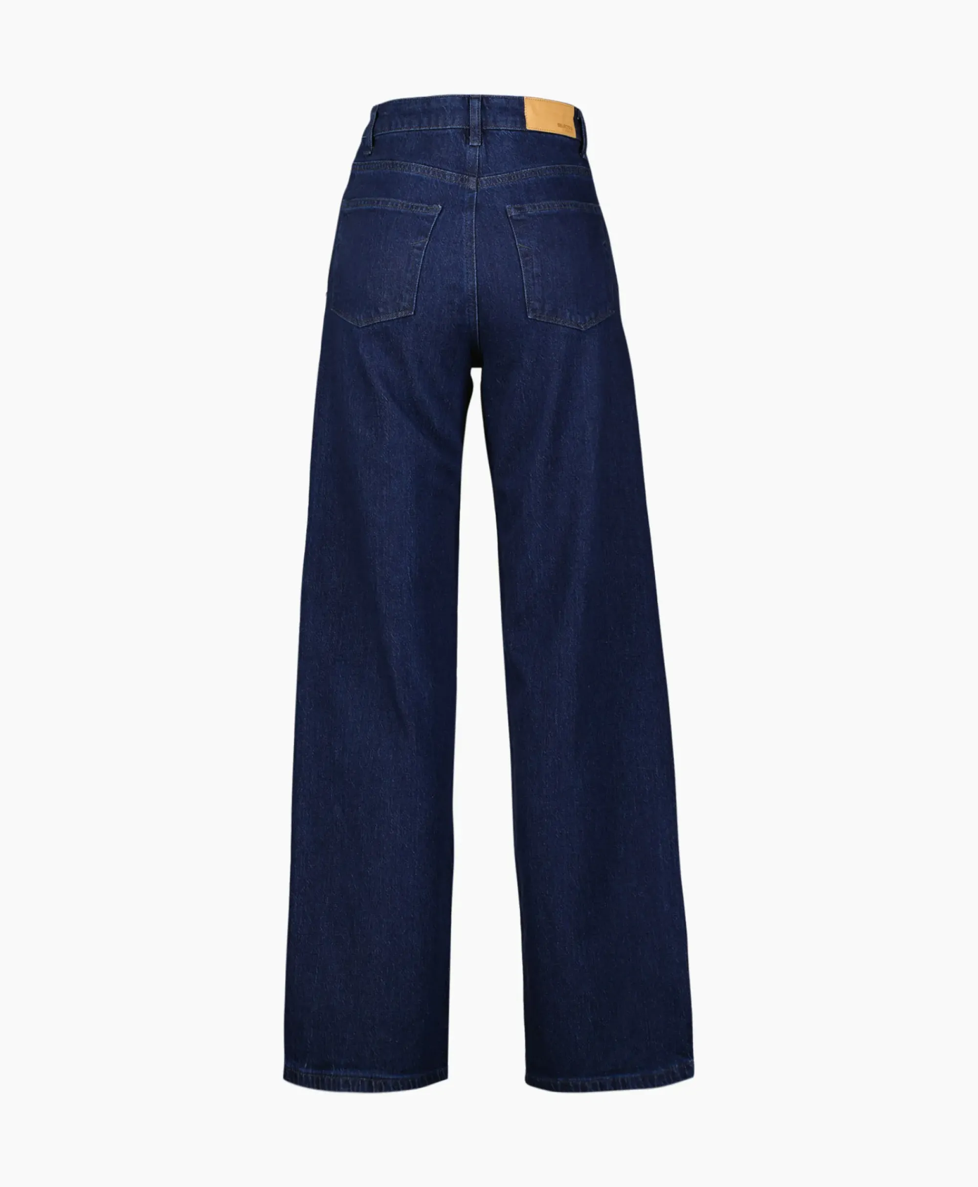Broeken^Selected Femme Jeans Marley-Bea Hw Mid Blue Wide Jean Blauw