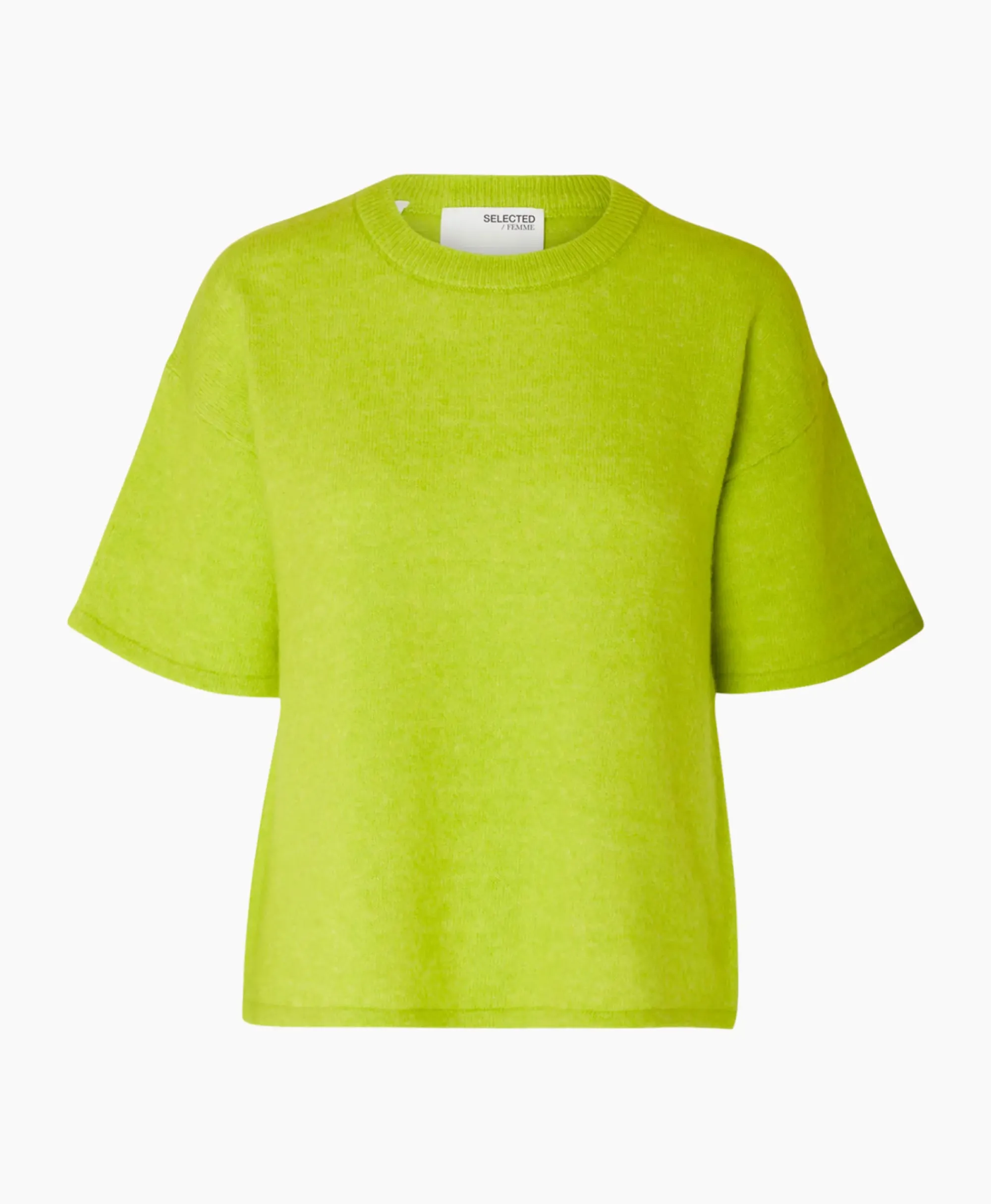 Truien^Selected Femme Pullover Maline-Liliana 2/4 Knit O-Neck N Groen
